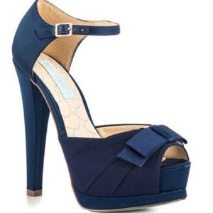 Betsey Johnson Something Blue Pouf Platform Sandal